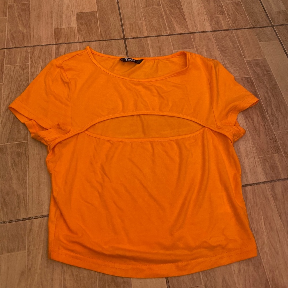Cuet Orange Crop Top